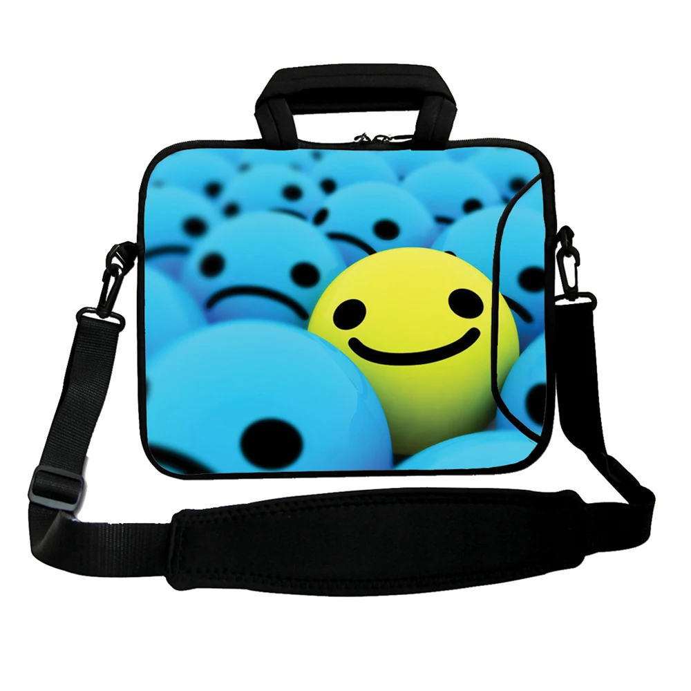 Capa Para notebook 17 15 14 13 12 10 10,1 дюймов плечевой ремень для ноутбука сумка-мессенджер чехол с ручками для Macbook Air Pro 13,3 - Цвет: 045