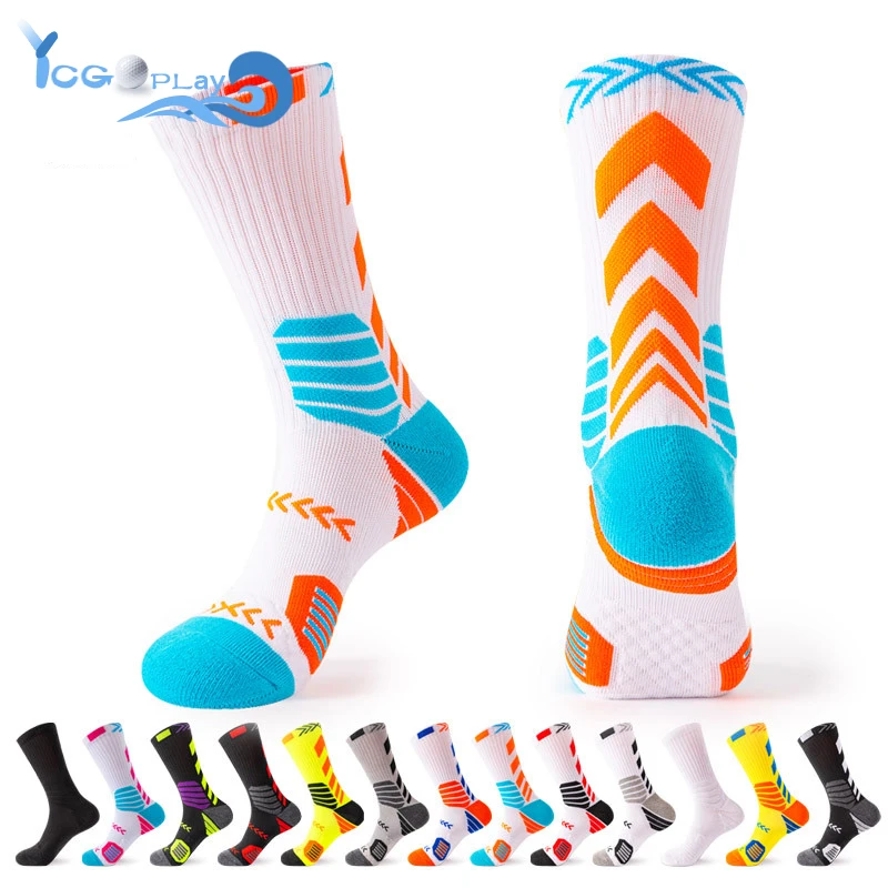 New Men Elite Sports Socks High Quality Thick Basketball Socks Cycling Women Cotton Towel Bottom Outdoor Sports Fashion Socks