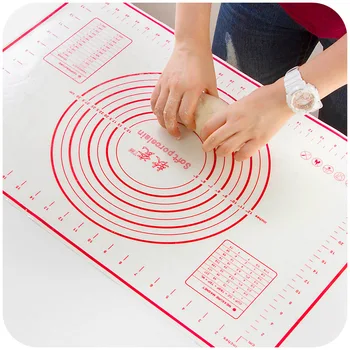 

Silicone Baking Mat with Scale Rolling Dough Pad Kneading Dough Mat Non Stick Pastry Oven Liner Bakeware Cooking Tools Baking
