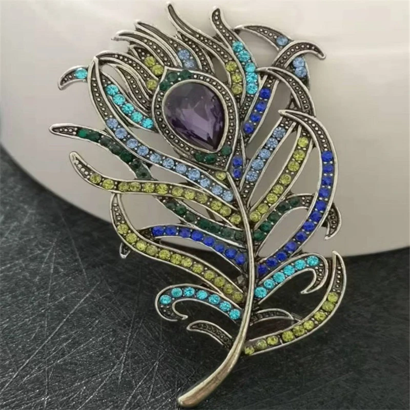 peacock feather art deco