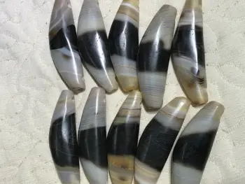 

Magic Power Tibetan Old Agate Crystallize Hole Horn Shape dZi Bead Pendant FR LKbrother For Making Jewelry DIY