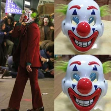 Clwon Joker Joaquin маска Феникса, реквизит для косплея, ПВХ, Бэтмен, маски на Хэллоуин, маска для косплея Джокера Артура флека