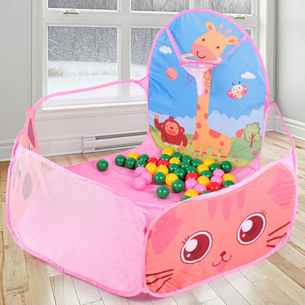 

Portable Kids Playpen Indoor Outdoor Baby Pool Balls Carton Children's Playpen Folding Playground Baby Ball Pool Children Fence