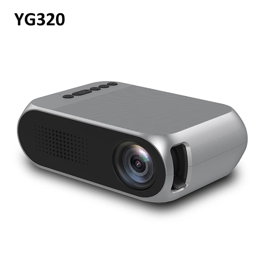 

YG320 LED Projector High Quality Focus Lens 1080P 3D Visual 80-inch Screen Home Theater Intelligent Dual Proiector Mini Projecto