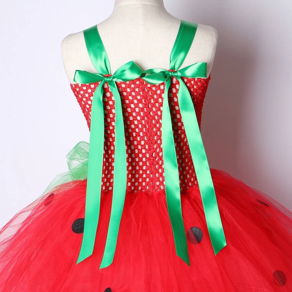 Baby Girls Tutu Dress Strawberry Princess Dresses for Kids Girl Birthday Costume Watermelon Halloween Christmas Costumes Toddler girls dress,princess costume