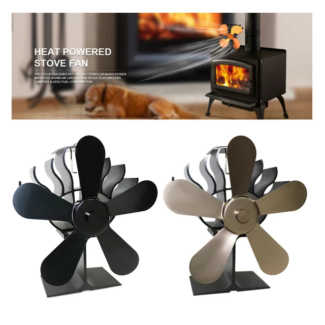 Small Heat Powered Fan New Mini 5 Blade Fireplace Blower - AliExpress