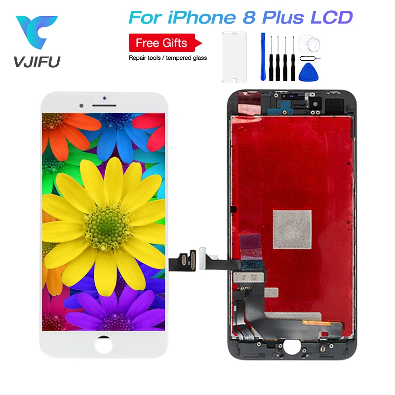 50 шт./партия A1897 A1864 дисплей для Apple iPhone 8 Plus lcd сенсорный экран в сборе Замена хороший 3D сенсорный