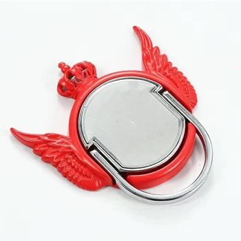 

100pcs Luxury metal Mobile Phone Finger Ring 360 Degree Rotatable Smartphone Socket Holder For iPhone Samsung Huawei Car Stand