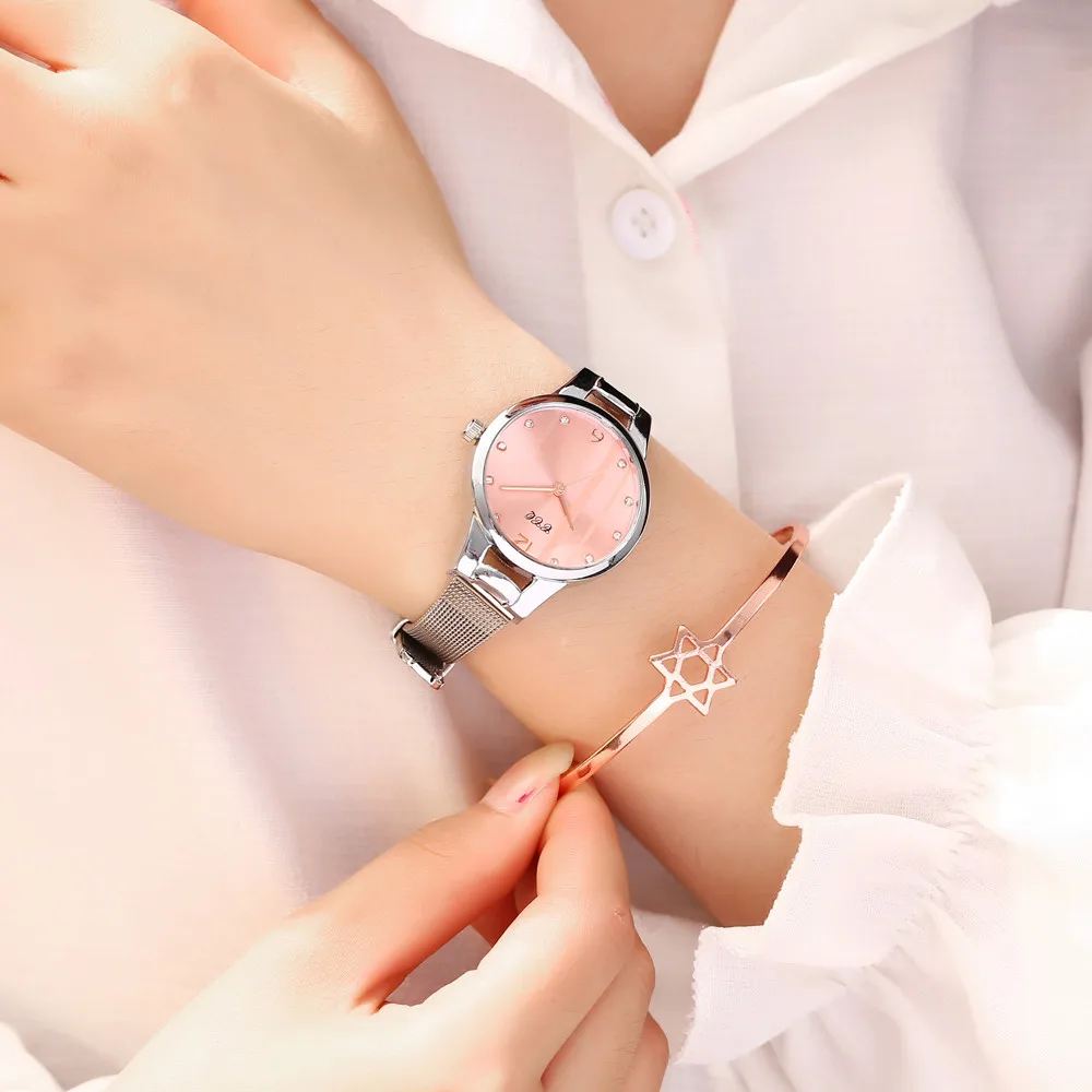 Лучшие продажи женские часы стеклянный драгоценный камень женские часы с циферблатом наручные часы дизайн горный хрусталь сплав ремешок часы подарок Montre Femme533