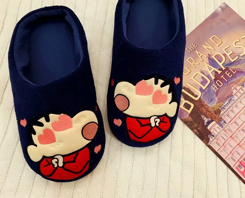 Crayon Shin-chan зимние домашние тапочки куклы игрушки Мягкая кукла обувь подарок для детей обувь#3571