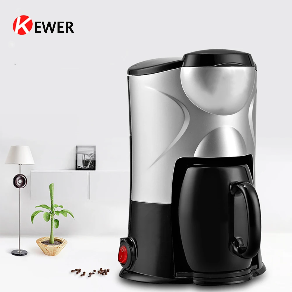 

Home Mini Coffee Maker Kitchen Electrical Fully Automatic Portable Coffee Maker Espresso Coffees Machine Drip Milk Foam American