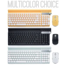 Rechargeable Wireless Keyboard Mouse Combo with Receiver for Office Home Gaming VH99