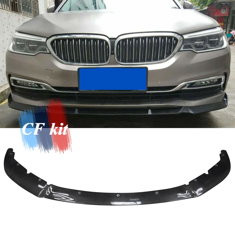 

CF Kit Real Carbon Fiber 3D Style Front Lip Bumper For 5 Series BMW G30 G31 Lip Protector Car Styling