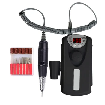 

JD101H Professional Nail Polish Nail Polisher Unlimited Speed ​​LCD Display Rechargeable Manicure Polishing Nail Polisher EU Plu