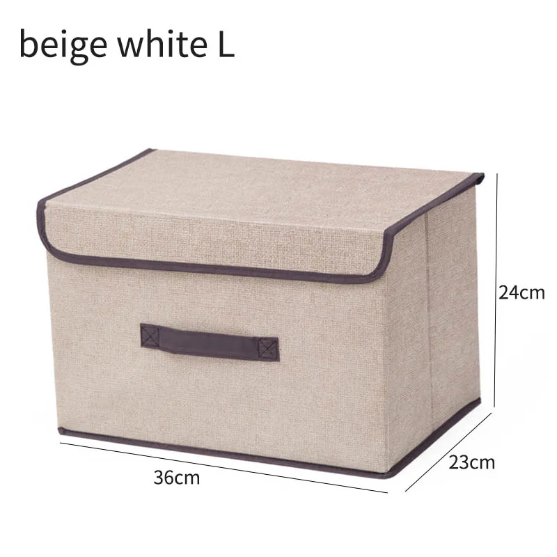 Нетканая Ткань Складной Прямоугольник ящик для хранения Коробка для хранения одежды 2 размера многофункциональный большой емкости разное Органайзер