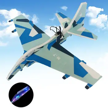 

DIY LED Handmade Throw Fighter Fly Back Rechargeable Plane Model Kids Educational Toys Outdoor games toy for children