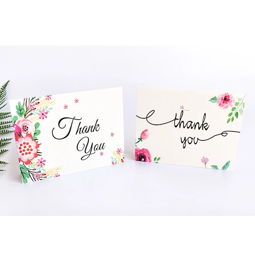  5pack/lot Fresh Flower Paper Greeting Card Suit Party invitation Supply White Cover 6 Greeting Card - 4.0006E+12