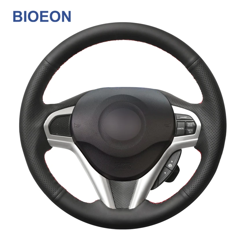 Черная искусственная кожа PU чехол рулевого колеса автомобиля для Honda CR-Z CRZ 2010 2011