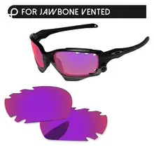 Papaviva фиолетовые красные зеркальные поляризованные Сменные линзы для Jawbone Солнцезащитные очки с отверстиями рамка UVA и UVB Защита