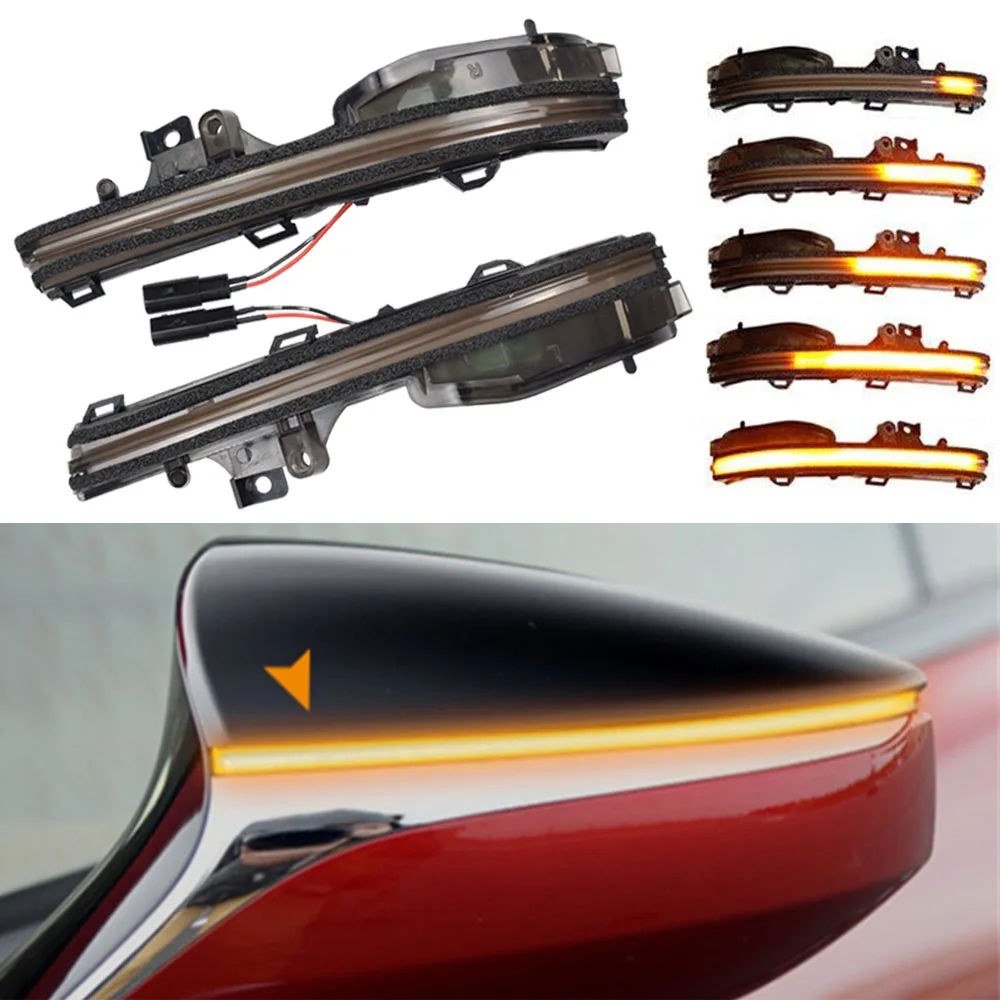 

For Lexus ES UX RC F LC LS 2019 2020 ES350 UX200 LC500 LS500 LED Dynamic Turn Signal Light Flowing Water Blinker Flashing Light