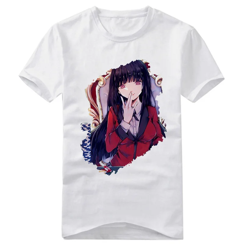 22 Аниме Kakegurui компульсивный игрок Yumeko Jabami Momobami Kirari короткий рукав Повседневная футболка модные унисекс вечерние футболки на Хэллоуин - Цвет: 22