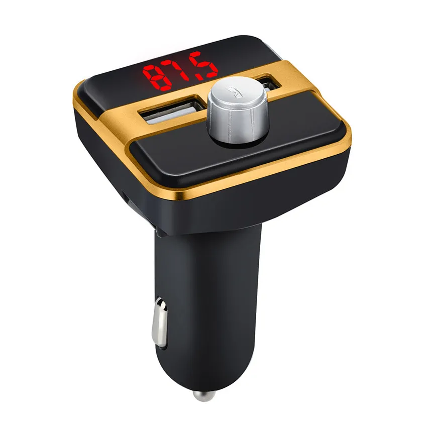 Gold CARPRIE беспроводной Bluetooth Автомобильный mp3 плеер fm-передатчик радио lcd 2 USB Hands Call Free - Название цвета: Gold