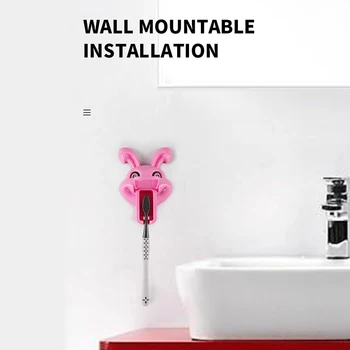 

Cute Rabbit Shape Toothbrush Sterilizer UVC LED Toothbrush Disinfector Toothbrush Holder Cleaner Sanitizer For Children Adults