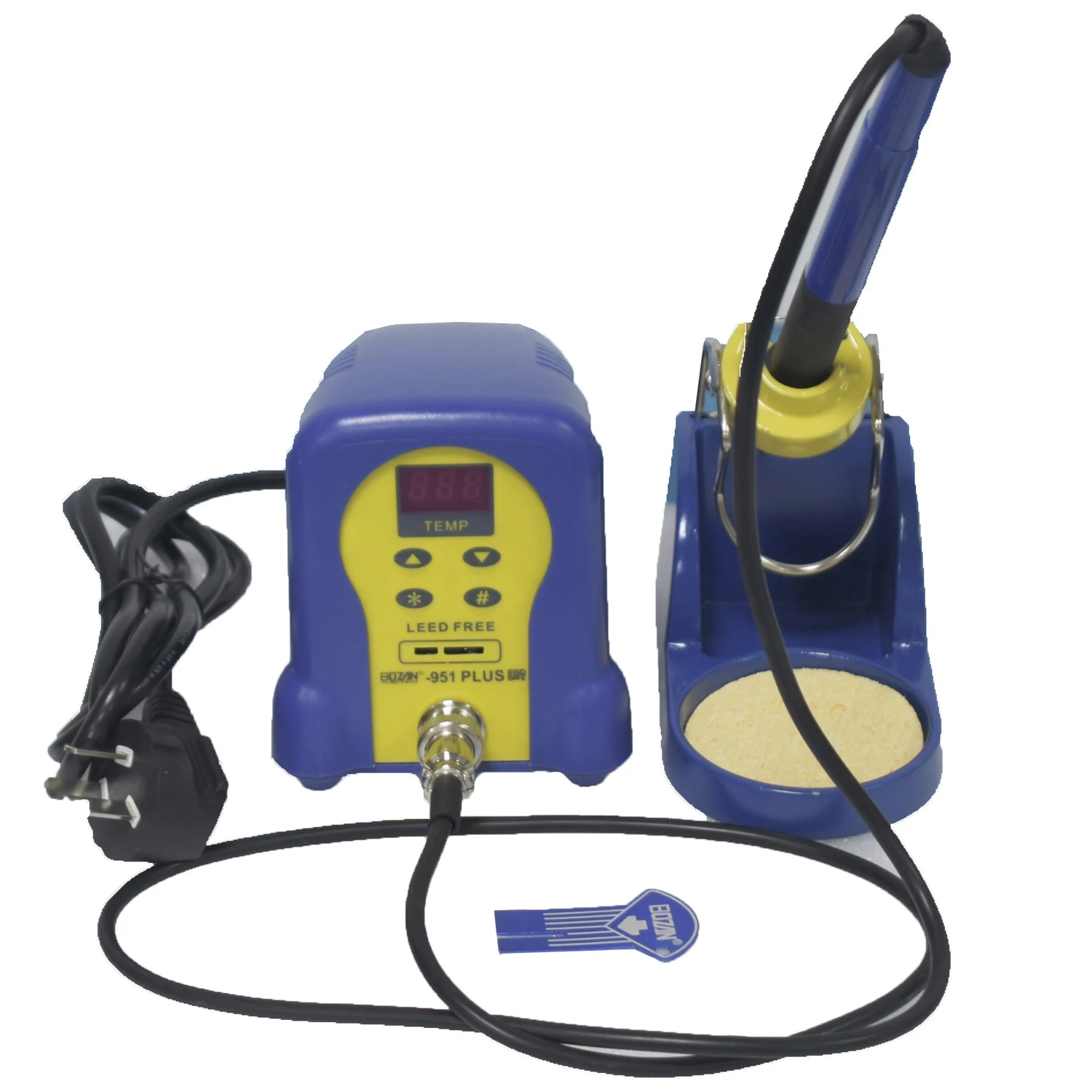 

Thermostatic digital display 75W small power micro adjustable temperature 951 soldering station BOZAN 951 PLUS T12-B 220V