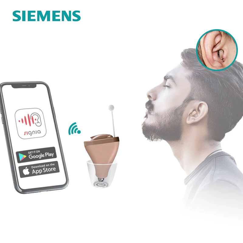SIEMENS Signia Invisible Hearing Aids 8 Channel Programmable Digital