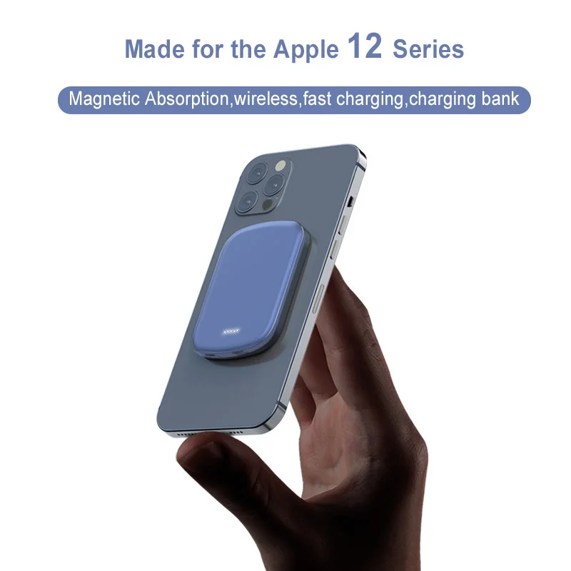 Magnetic Wireless Charger 10000mAh Power Bank For iPhone 12 Pro Max Fast External Battery Powerbank Portable | Мобильные телефоны и