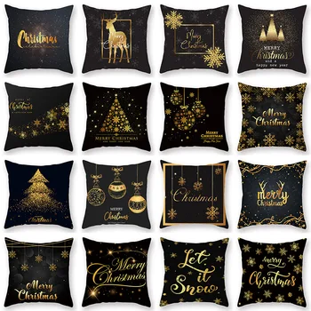 

Christmas Manufacturers Direct Selling Customizable New Style Wish AliExpress Pillow Covers Car Office Sofa Cushion Pillow Case