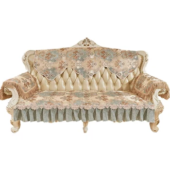 

High-end Luxury Sofa Cover Universal Single Double Three Seat Cover Slipcover Jacquard Non-slip Sofa Cushion Couch Covers Towel