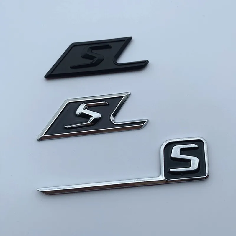 Буквы S эмблема на багажник эмблема для Mercedes Benz AMG SAMG GLC GLE C63s E63s CLS63s S63s GLE63s GLC63s GLS63s автомобильные аксессуары