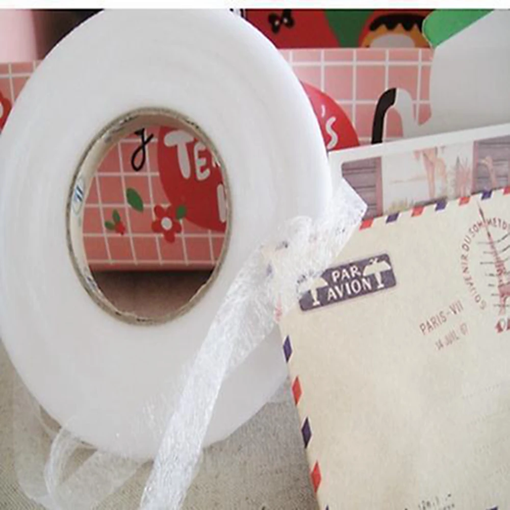 Teramila Double Faced Adhesive Tape 1.2 CM Width 70 Yards Per Roll Synthetic Glued Binding Handmade DIY Craft Quilt Lining