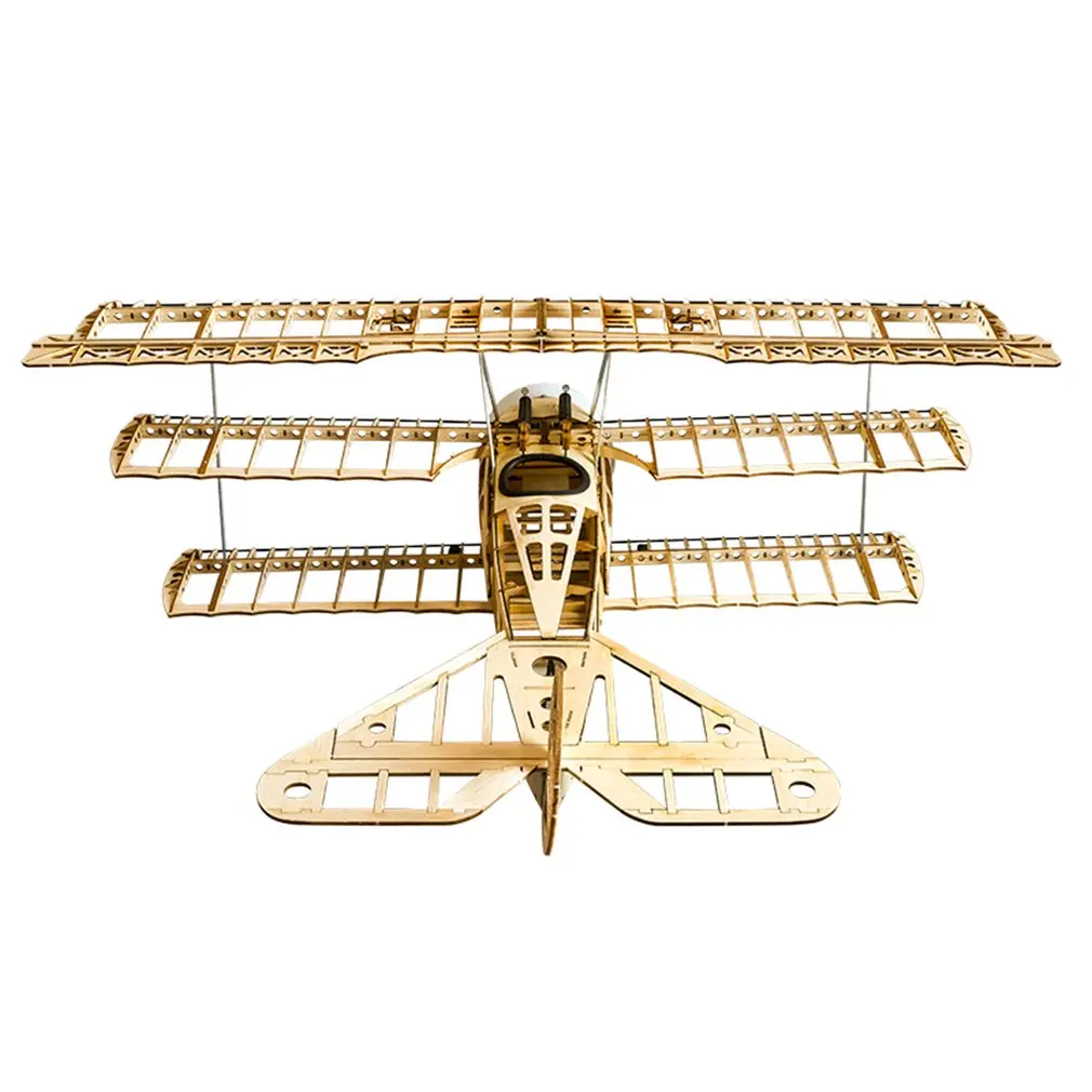 EP FOKKER-DRI деревянный тренировочный самолет 0,77 м размах крыльев биплан радиоуправляемый самолет вертолет деревянные модели игрушки DIY KIT/PNP для детей