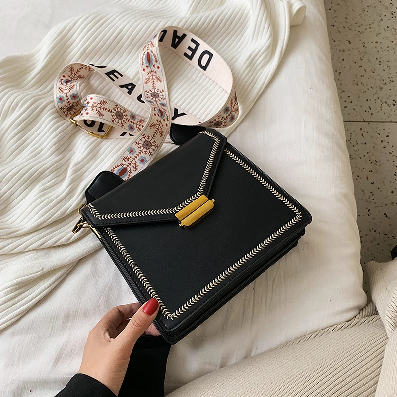 

Solid Color Square Bag Louis Brand High Quality Women's Designer Handbag Simple Pure Color Shoulder Messenger Bags Sac A Main