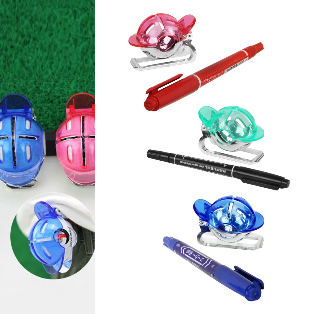 2 Pieces Golf Ball Liner Marker Line drawing Alignment Tool Putting Golf Training Accessories магниты шарики набор