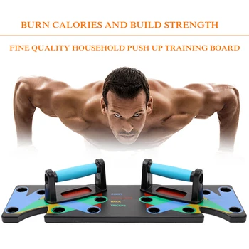 

9 in 1 Push Up Rack Board Men Women Comprehensive Fitness Exercise Push-up Stands Body Building Training System Sport Home Gym