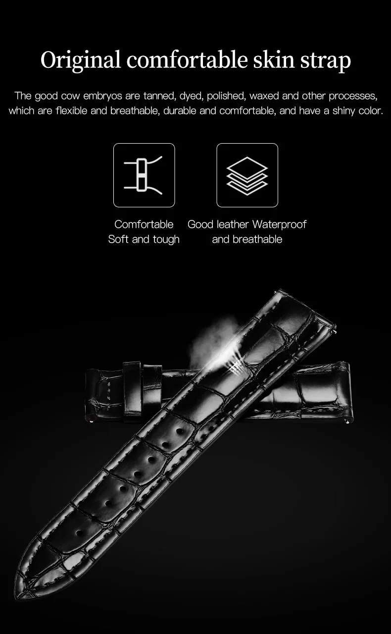 OUPINKE New Automatic Mechanical Skeleton Design 50M Waterproof Watches