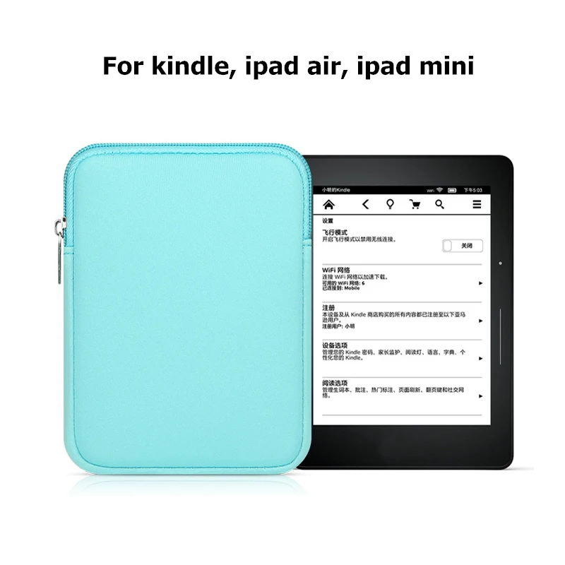 bolsa para o caso do Kindle, iPad