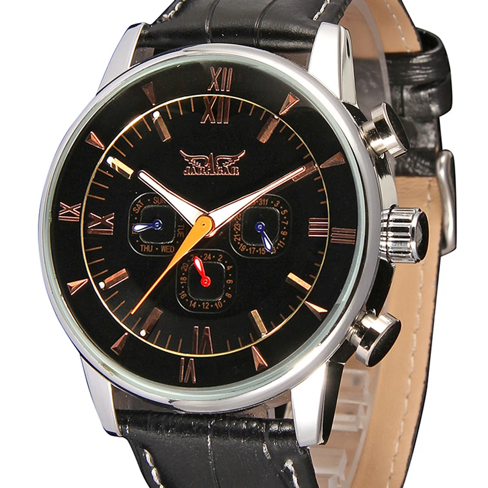 Relogio Masculino JARAGAR Male Luxury Watches Famous Brands Self Wind Automatic Wrist watch Vintage Luxury Quality Gift