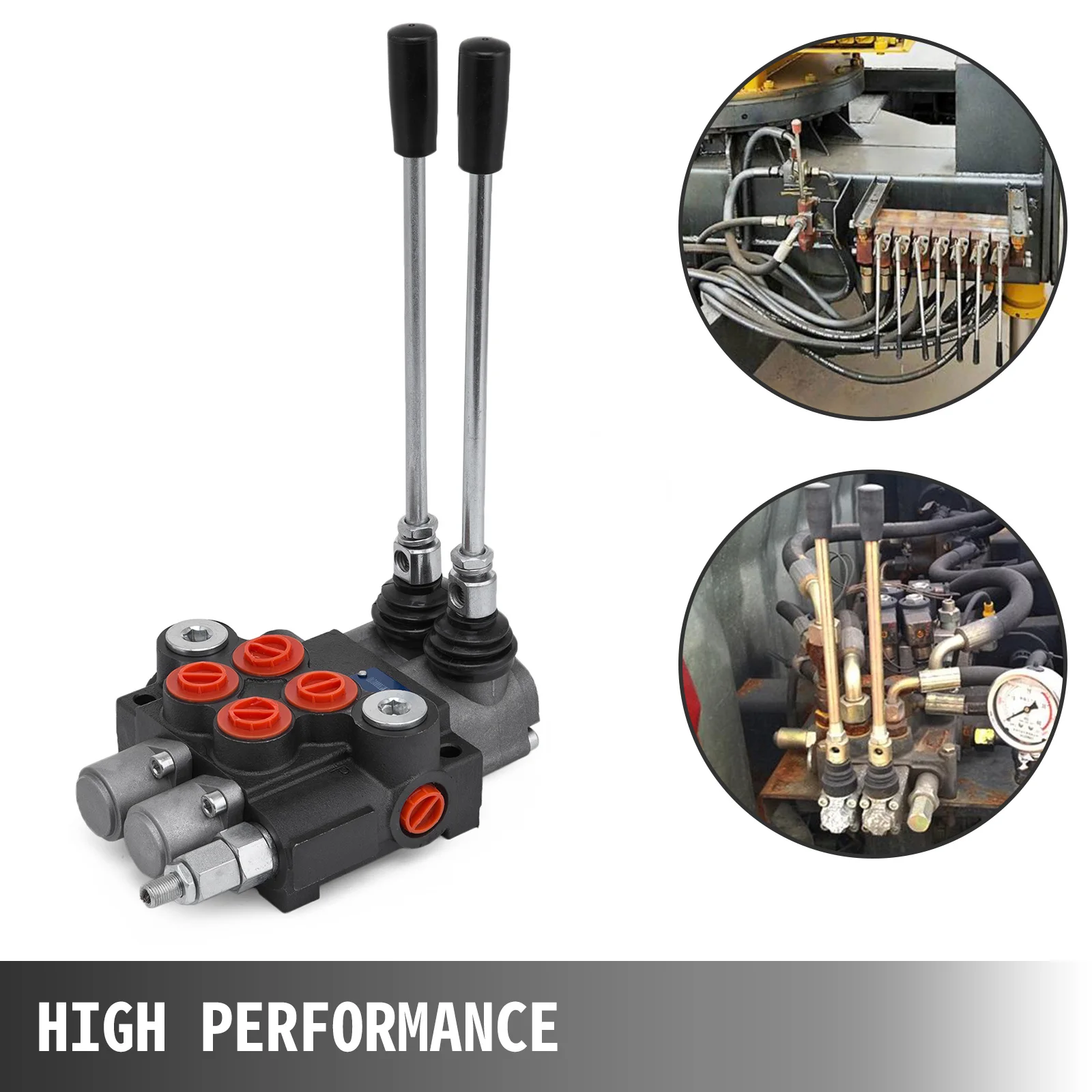 Turbo Blow Off Valve Engine Purge Control Valve VVT Valve Solenoid 2/3 Spool 11GPM3600PSI Directional Hydraulic Control Valve Double Acting Suitable Use for Pump Hydraulic Cylinder Motor