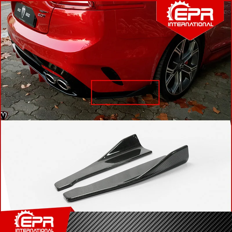 Задний бампер для Kia Stinger тип M из углеродного волокна глянцевый задний сплиттер