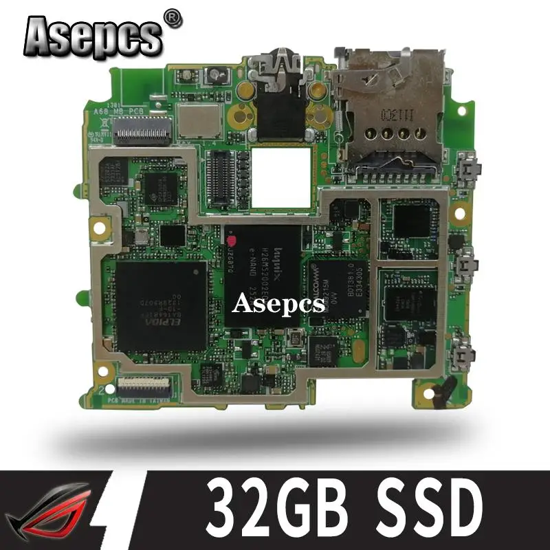 

For ASUS PadFone2 A68 motherboard (32GB )A68 Mobile phone Mainboard Logic board System Board