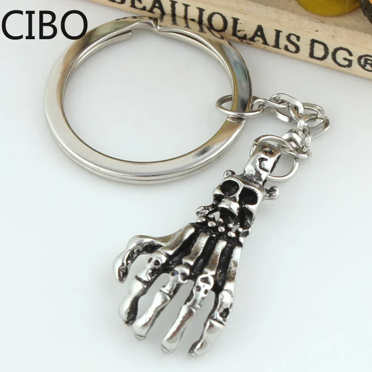 2019 новый креативный панк рок череп Скелетон кошелек сумка резиновый брелок