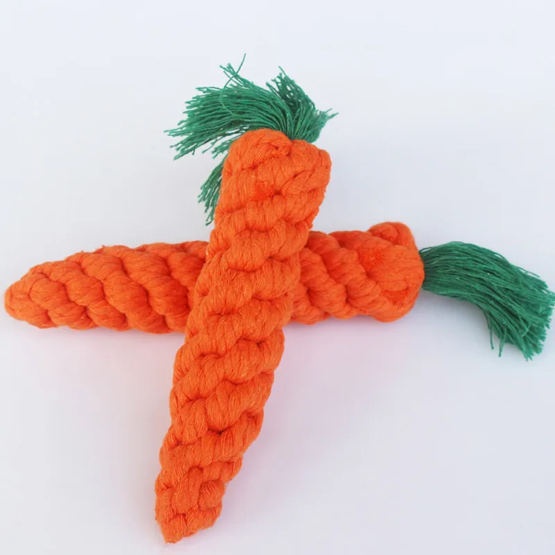 1pc 23cm Pet Supply High Quality Pet Dog Toy Carrot Shape Rope Puppy