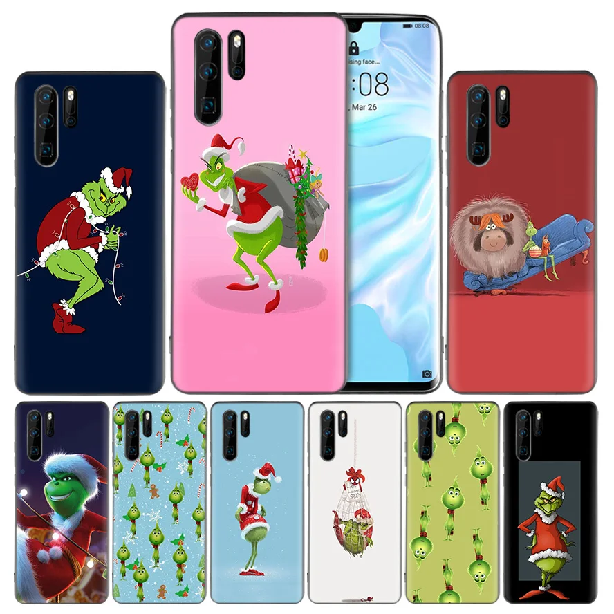 

Soft Silicone Case for Huawei Mate 30 20 10 P30 P20 Nova 5 5i Lite Pro P Smart Z Plus 2019 TPU Back Cover Grinch Merry Christmas