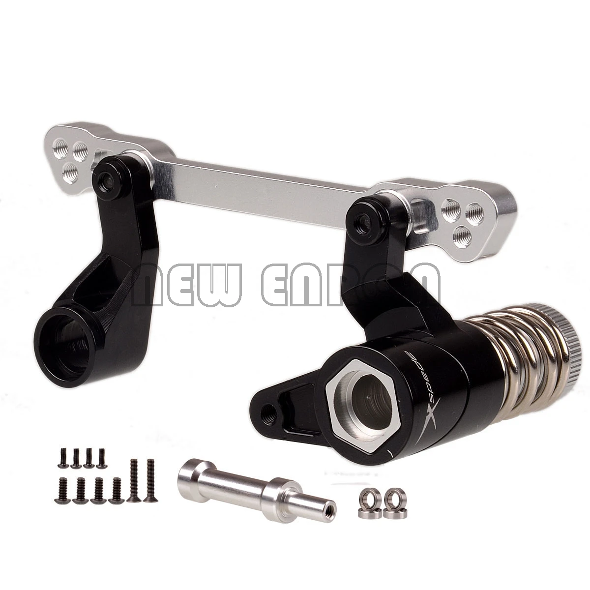 Новый черный рулевой компонент ENRON сервозащита в сборе 85058 для 1/8 HPI SAVAGE Flux XL X 4 6 5 9 21