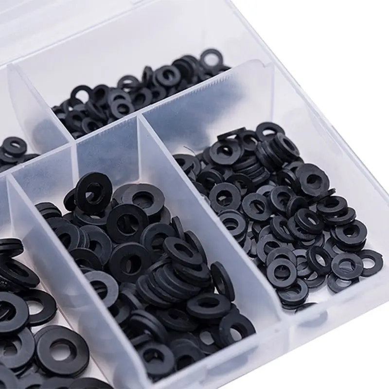Carbon Steel Flat Machine Washer Plain Black Washer Furniture Gaskets