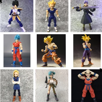 

Anime Dragon Ball Full Illustrated Model Goku Shf Vegeta Frieza Super Yasser Movable Handmade Decoration